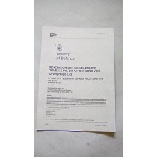 GENERATOR SET DIESEL 2KW 230V 110V AC 28VDC DRUMGRANGE EQUIPMENT SUPPORT POLICY DIRECTIVE